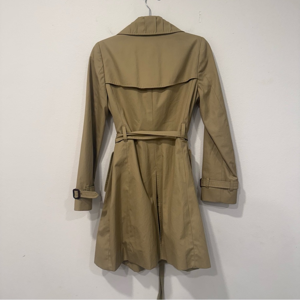J. Crew Collection Light Khaki Tan Icon Trench Coat 4 - Picture 5 of 5